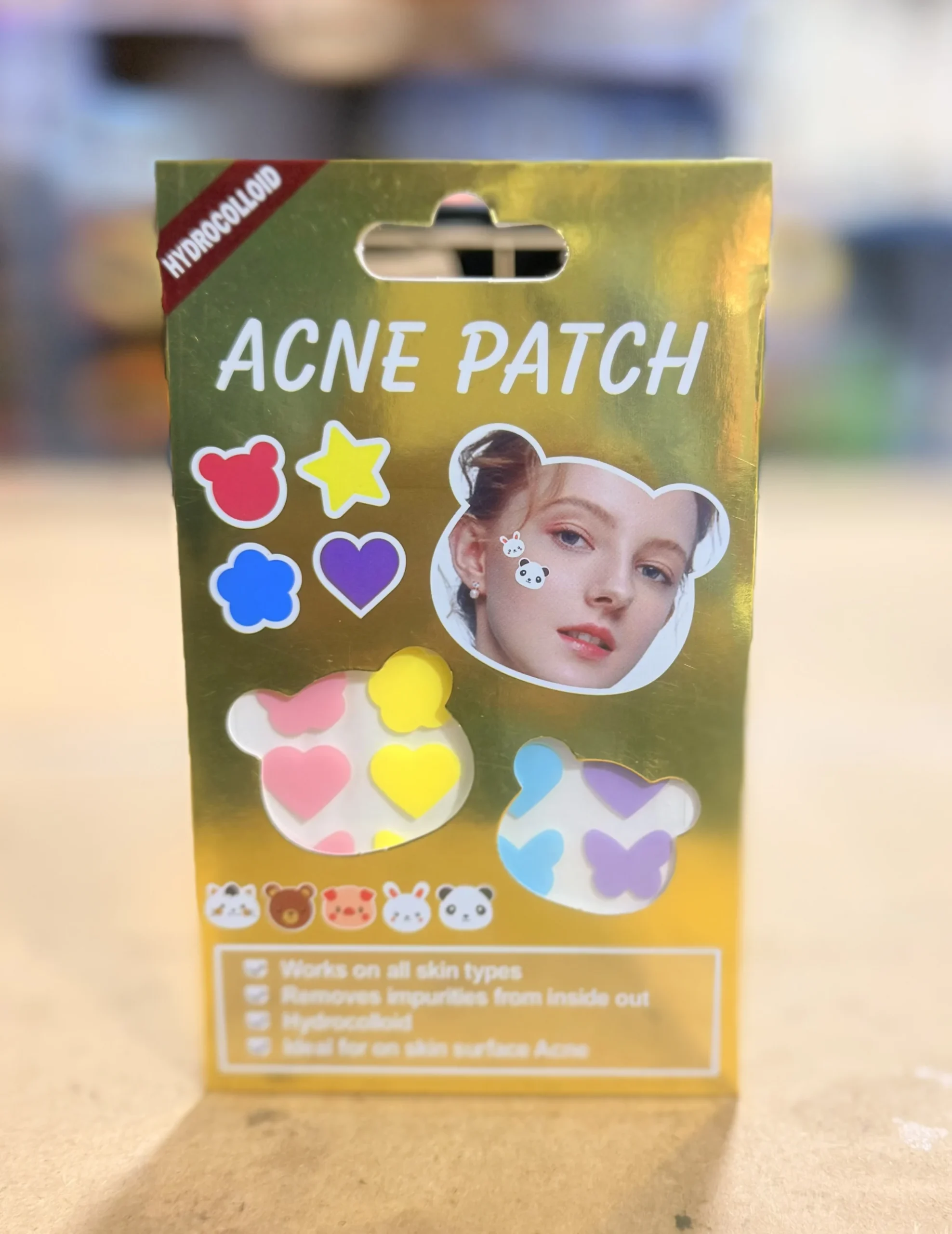 Stickers parche de ACNE verde