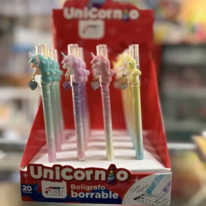 Lapicero borrable unicornio con corazon