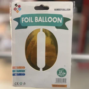 Globo numero 0 dorado 32”