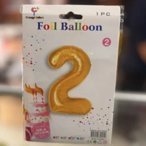Globo numero 4 dorado 32”