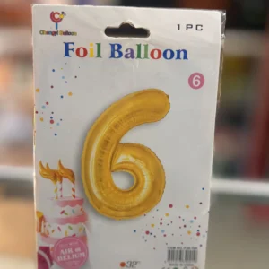 Globo numero 3 dorado 32”