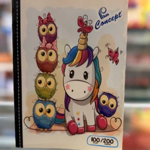 Cuaderno engrapado dibujo 100 hojas concept