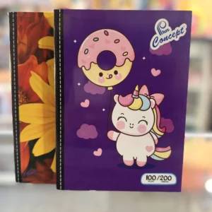 Cuaderno engrapado doble linea 100 hojas concept