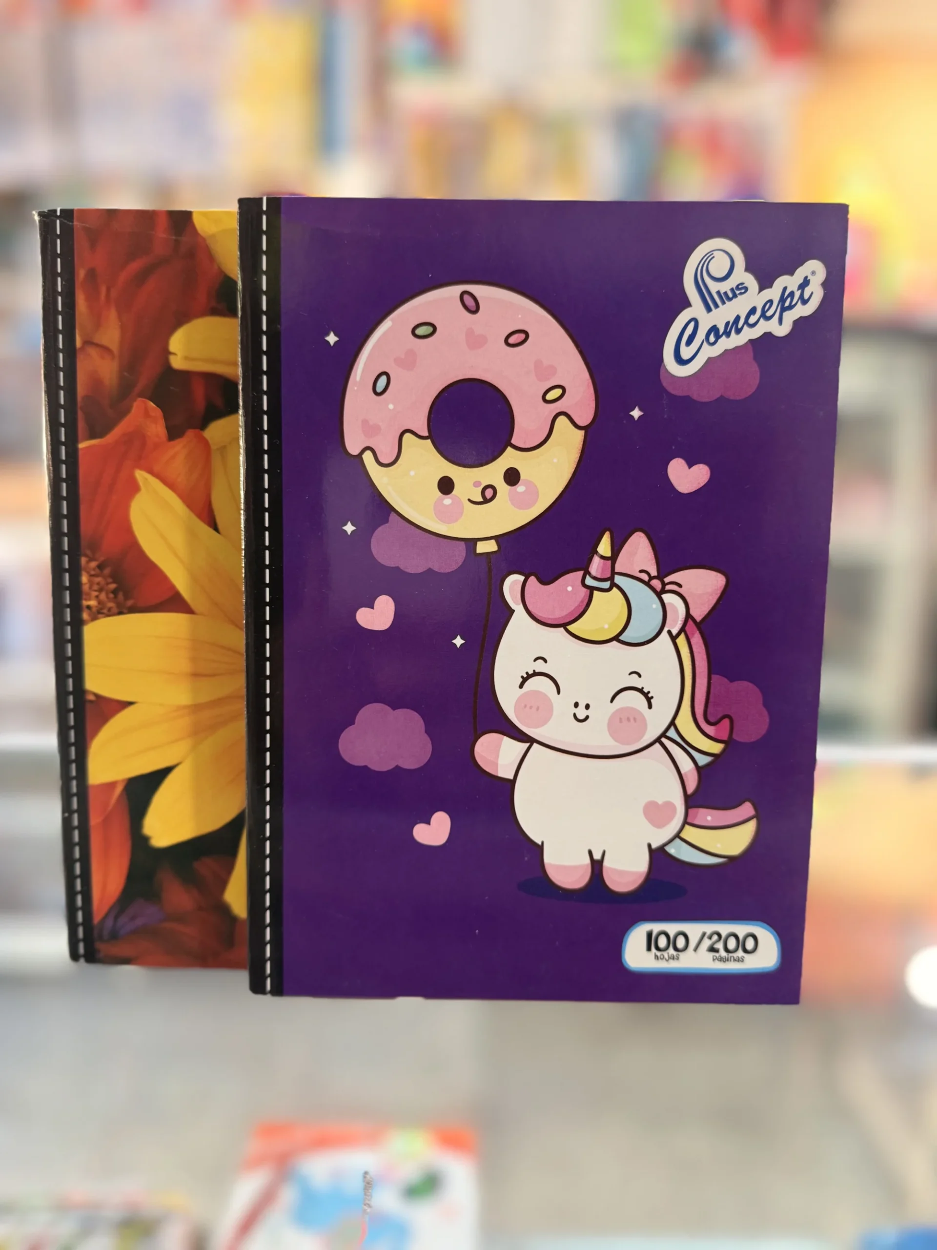 Cuaderno engrapado doble linea 100 hojas concept