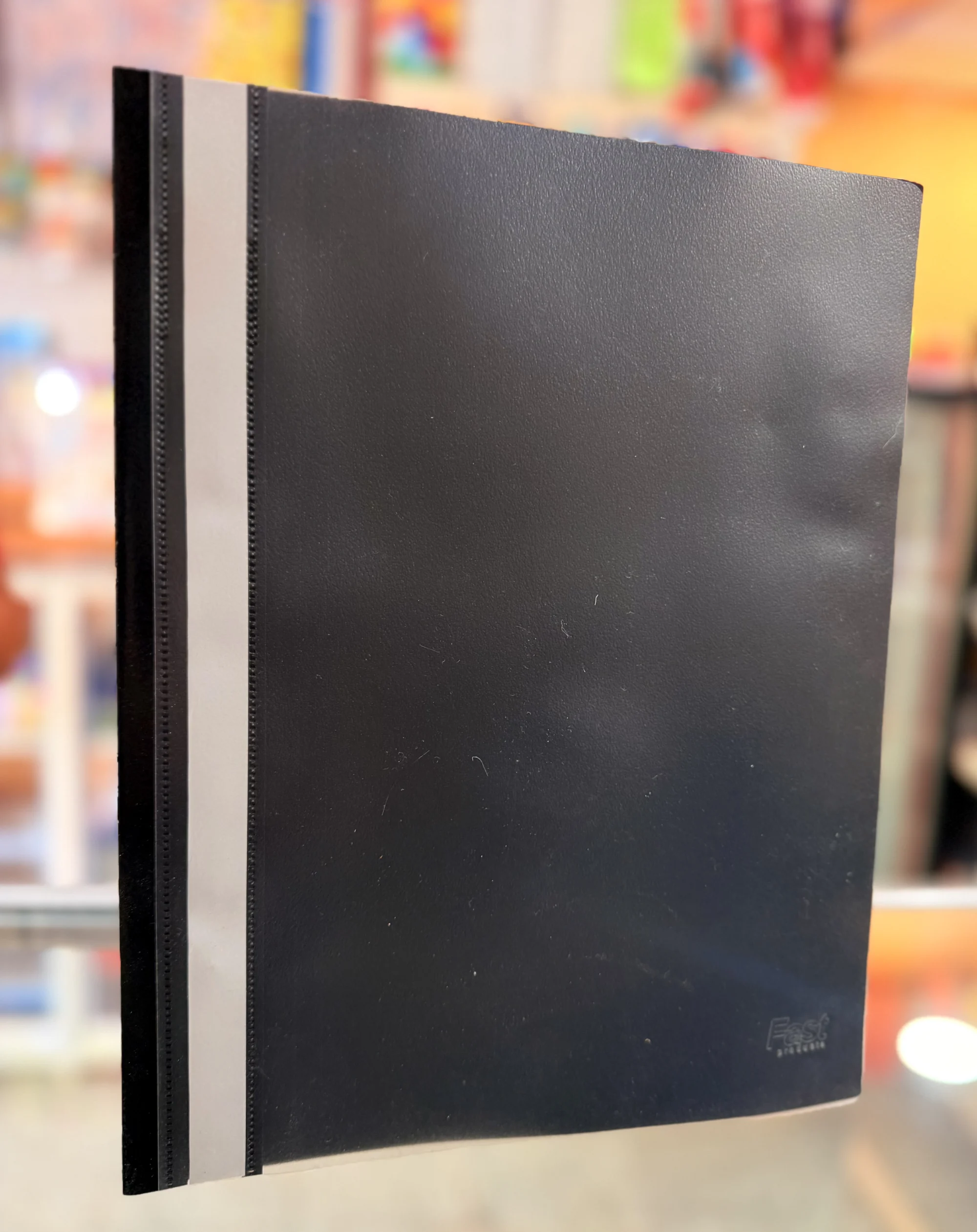 Folder plastico carta negro