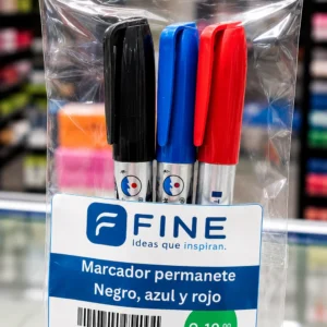 Marcador permanente negro, azul y rojo PANG XIANG