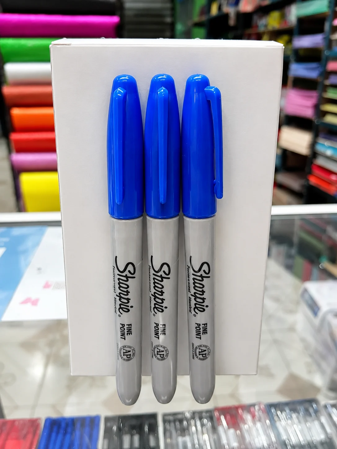 Marcador Sharpie azul