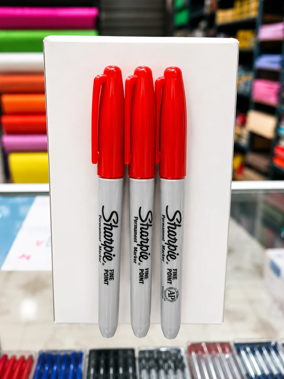marcador Sharpie rojo
