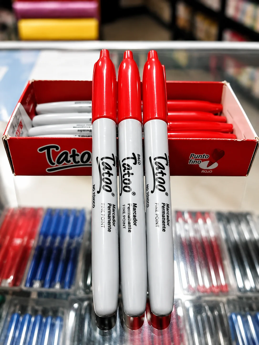Marcador permanente Tatoo ROJO