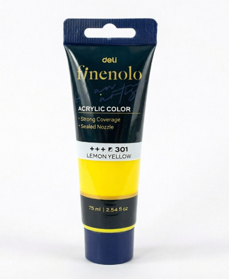 Pintura acrilica Finenolo Amarillo limon 75ml