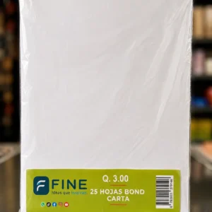 25 hojas Bond CARTA