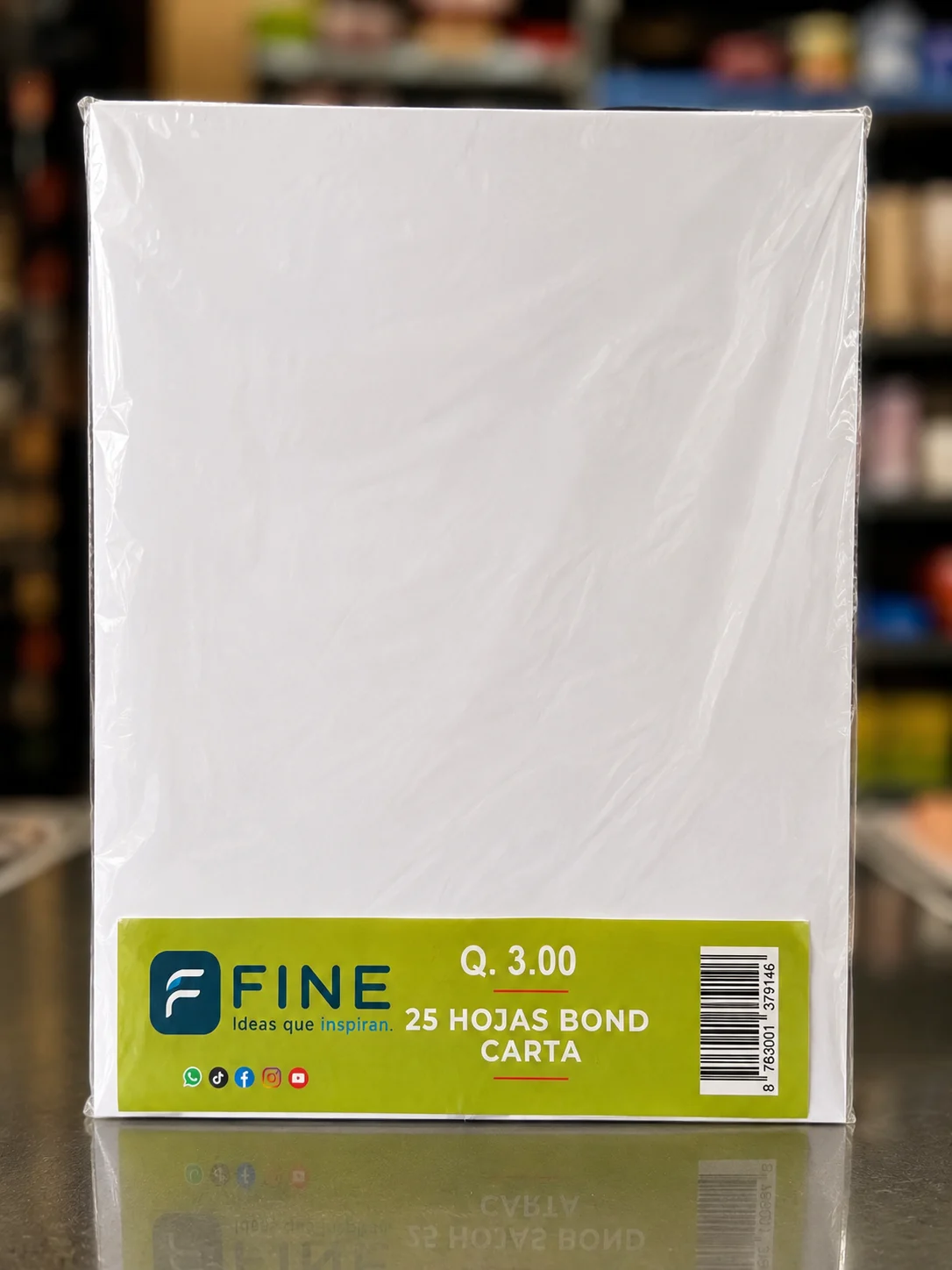 25 hojas Bond CARTA