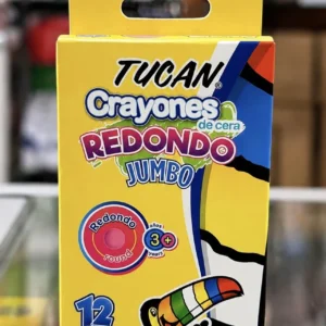 Crayon de cera tucan 12 colores  jumbo redondo