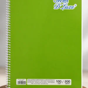 Cuaderno espiral 100 hojas con linea Concept
