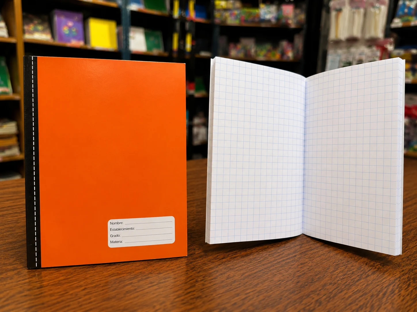 Cuaderno engrapado 100 hojas cuadros Concept