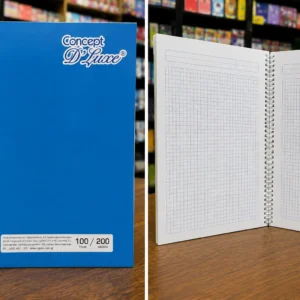 Cuaderno espiral 100 hojas cuadro pequeño Concept