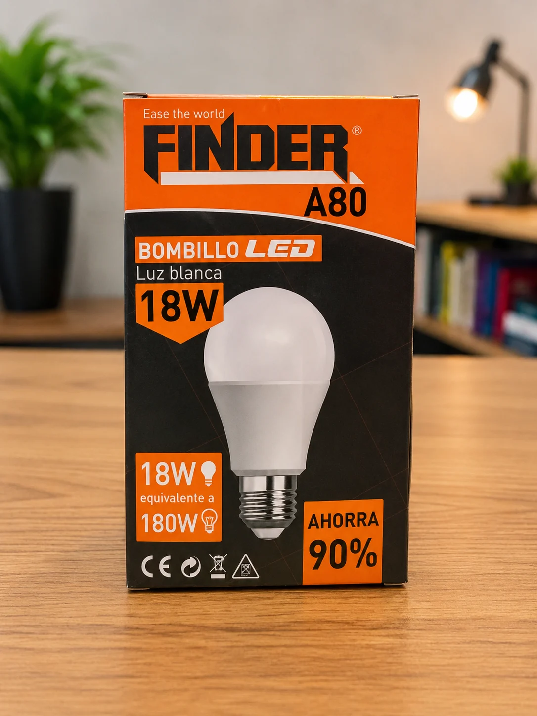 Foco led Finder 18w  A80