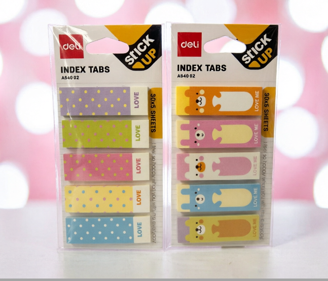 Notas adhesivas index tabs A640 02 Deli