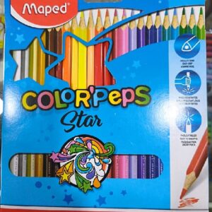 crayon de madera 24 color Maped triangular