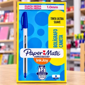 Caja 12 lapicero paper mate punto medio 1.0mm Azul