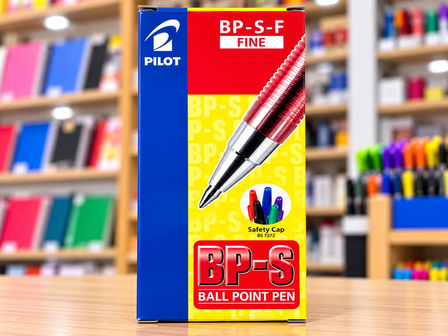 Caja 12 lapiceros Pilot punta fina Azul
