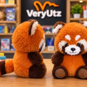 Peluche zorro naranja/cafe pequeño