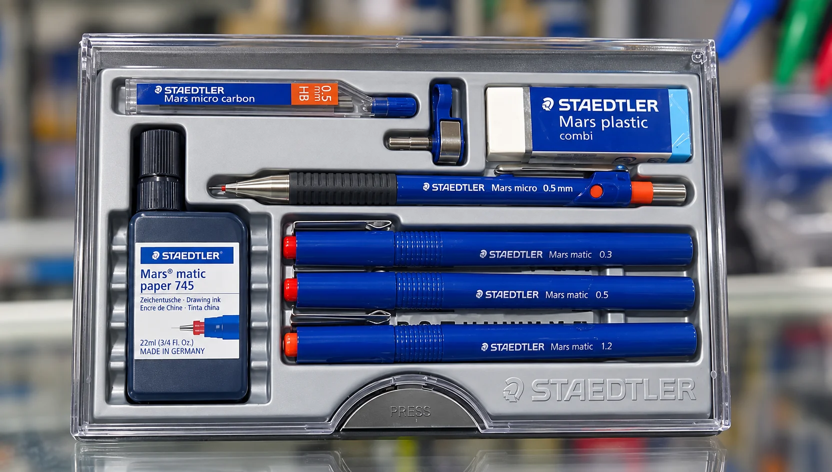 Juego Estuche de rapidografo STAEDTLER de 3 unidades