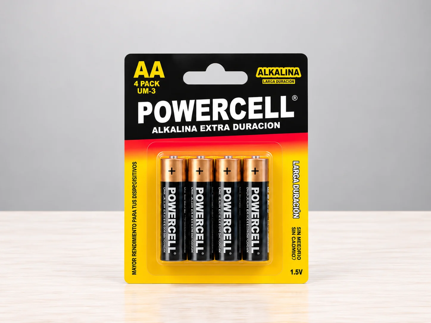 Bateria en carton AA  4 pack Powercell