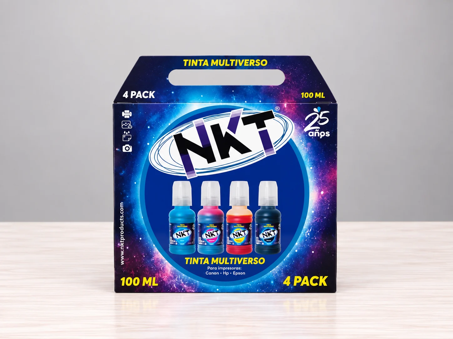 Tinta para impresora 4 colores 100ml NKT