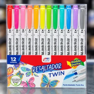 Set 12 Resaltador FAST Twin doble punta