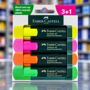 Resaltador 4 colores neon Faber-castell