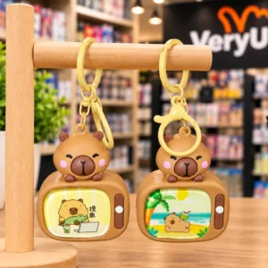 Llaveros Capibara tv con luz