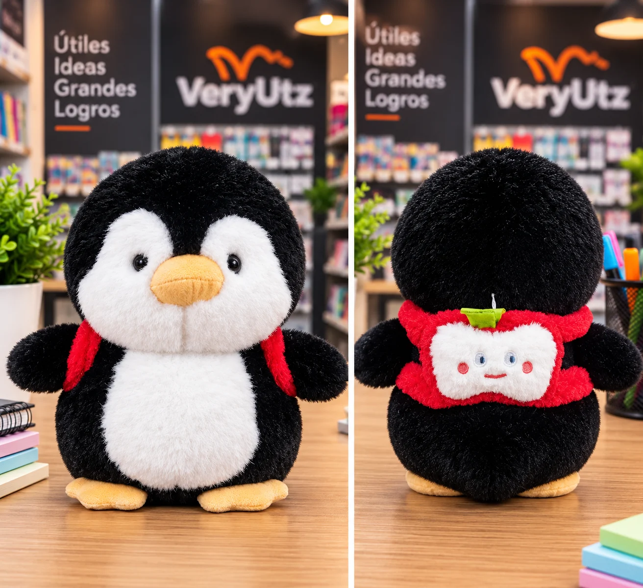 Peluche Pinguino con mochila