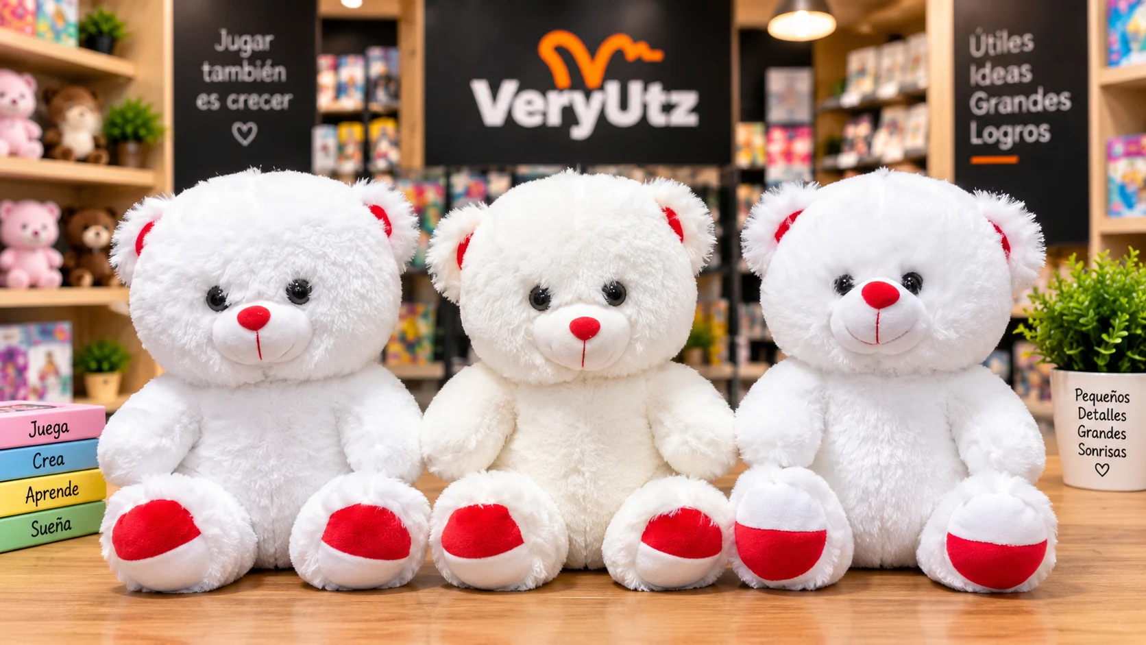 Peluche Oso Blanco  30 cm