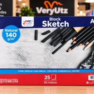 Block formato A-3 Sketch natural 140g. Fast