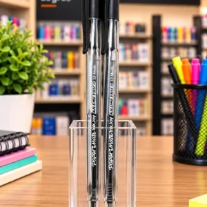 Lapicero Kilometrico paper mate retractil NEGRO x unidad