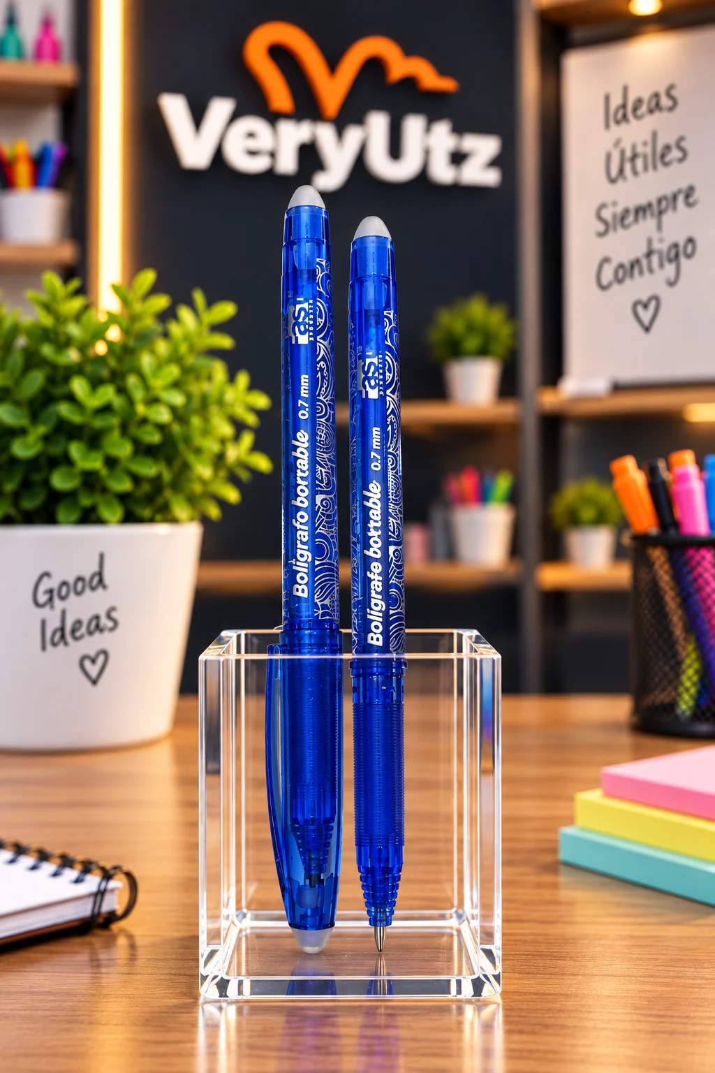 Lapicero borrable 0.7 mm Azul FAST