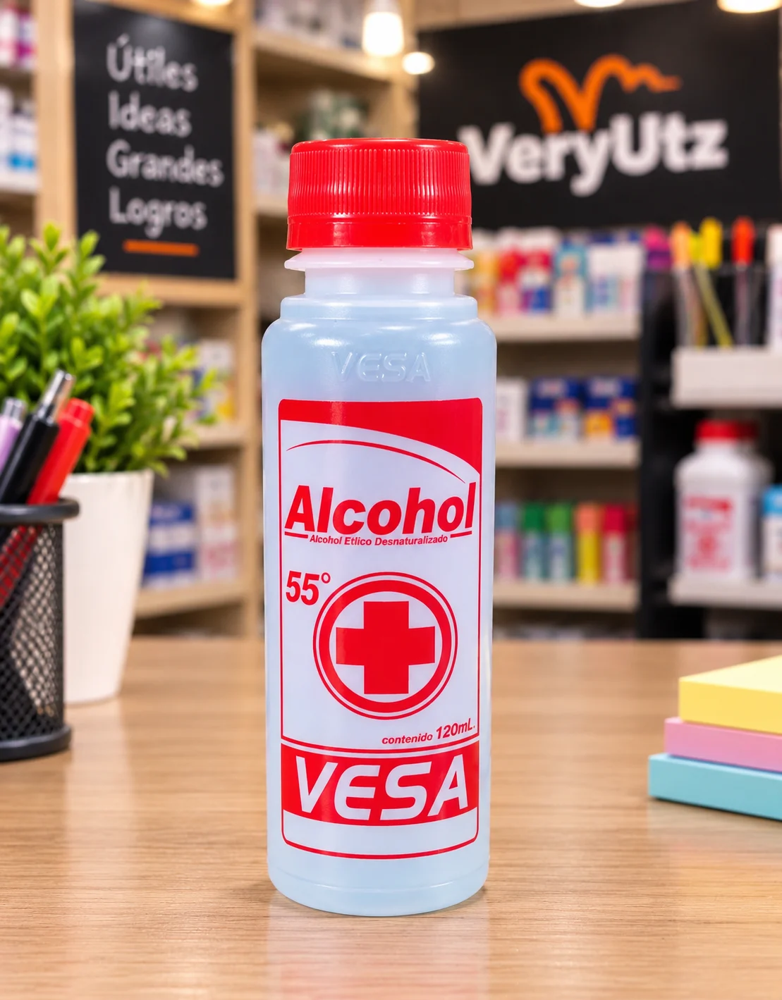 Alcohol etilico 120 ml  botella Vesa