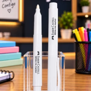 Marcador permanente blanco faber-castell