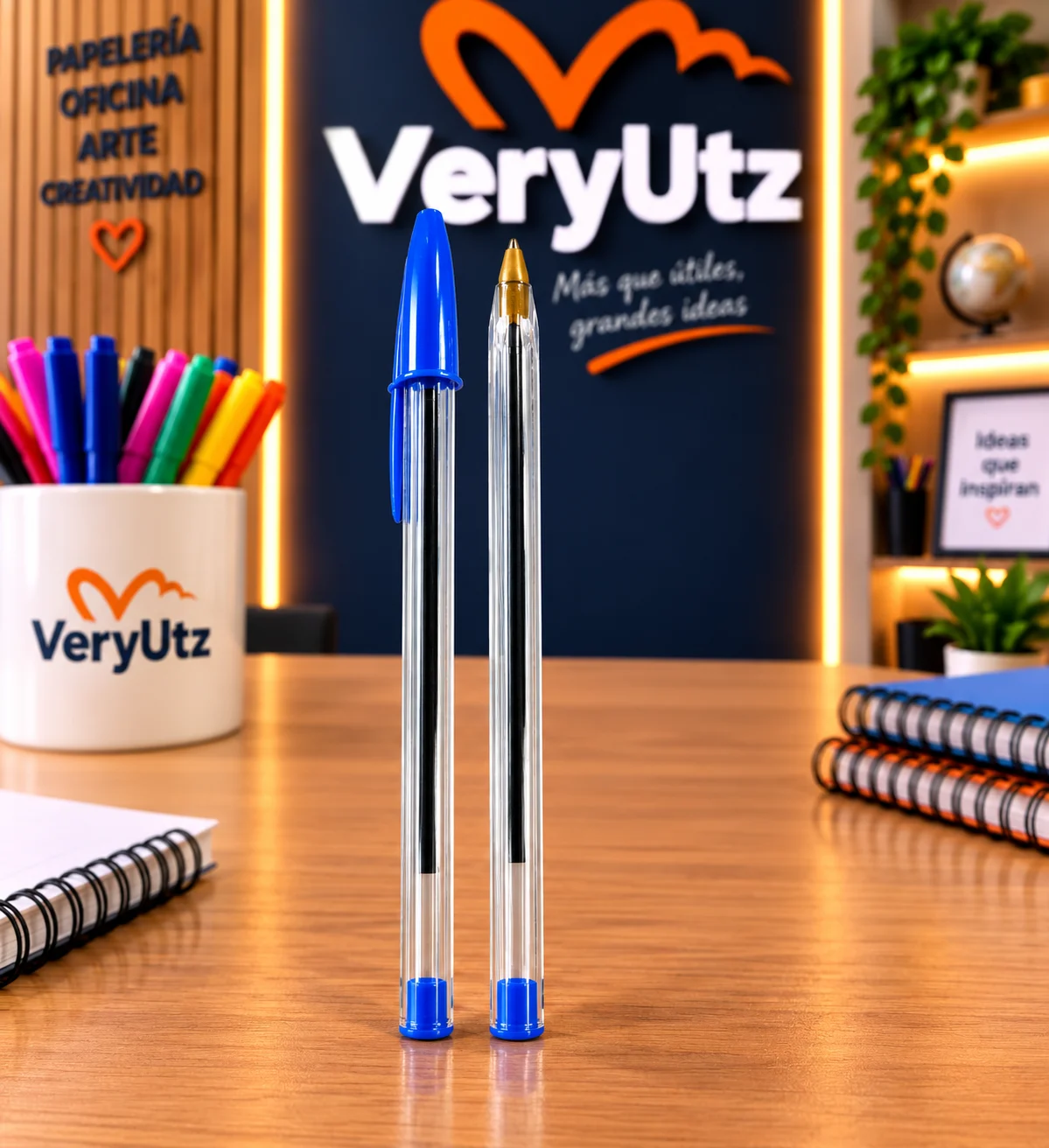 Lapicero Bic azul x unidad