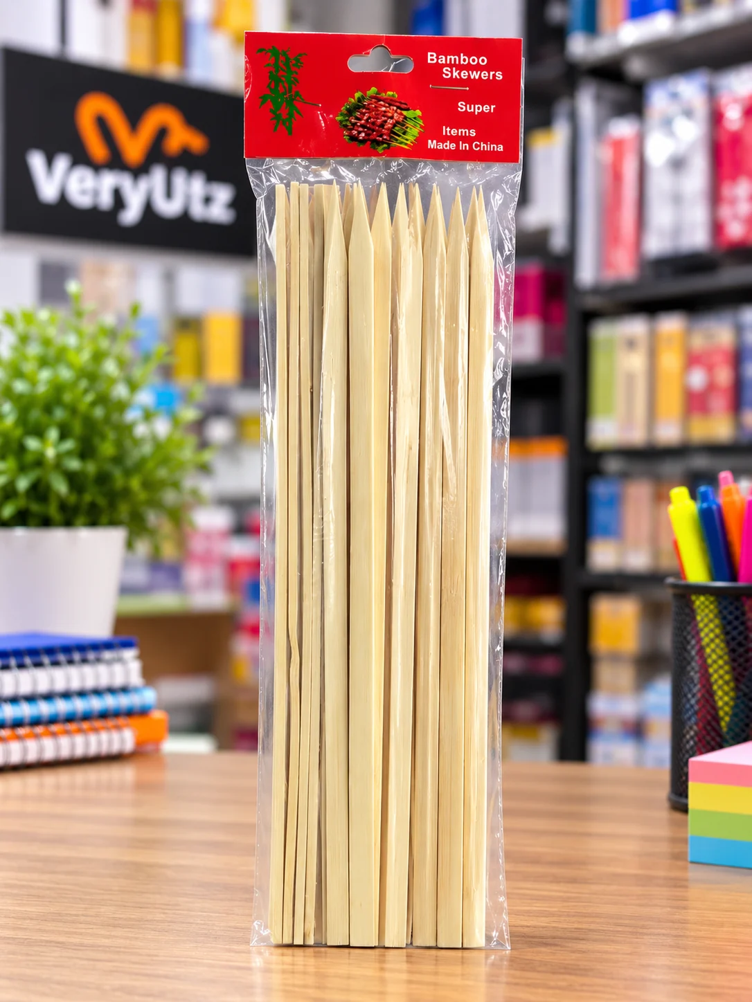 Pinchos planos 35 cm Bamboo Skewers