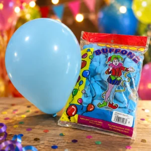 Globos bufones 100 piezas celeste No. 8