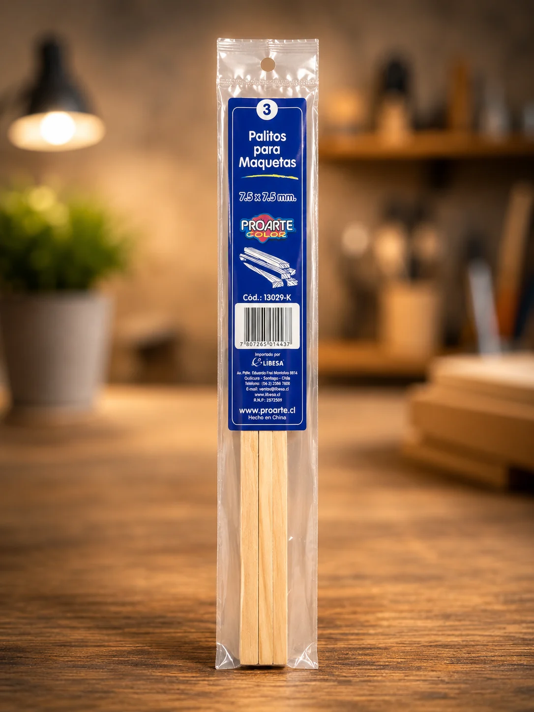 Palitos para maquetas 7.5×7.5mm proarte