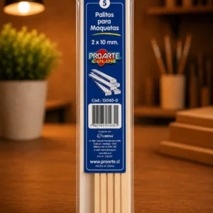 5 Palitos para maquetas 2x10mm proarte