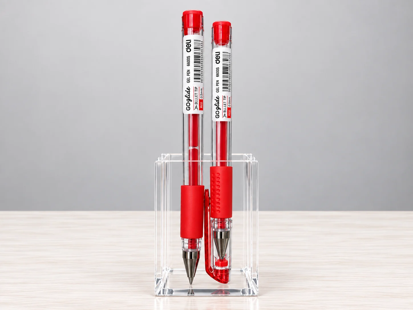 Lapicero / boligrafo ROJO 0.5 Gel Deli