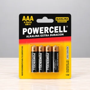 Bateria en carton AAA 4 pack powercell