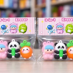 Borrador figuras 3 en 1 para lapiz