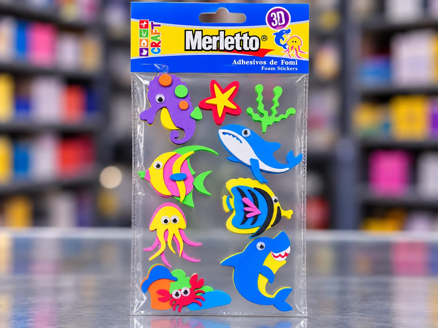 Figuras foamy adhe animales marinos 785-5502655