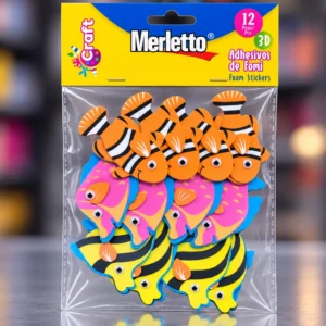 Figuras foamy adhe peces naranja/rosado/amarillo 785-8944008