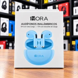 Audifonos inalambricos tipo c 1hora modelo AUT119 Celeste